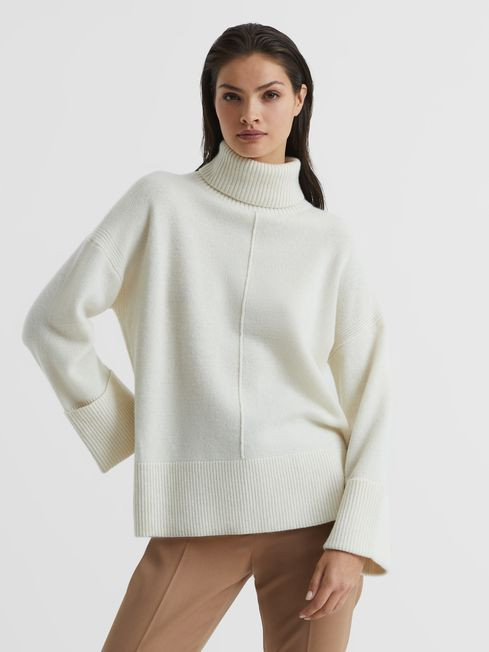 Cashmere Blend Roll Neck Jumper | Reiss UK