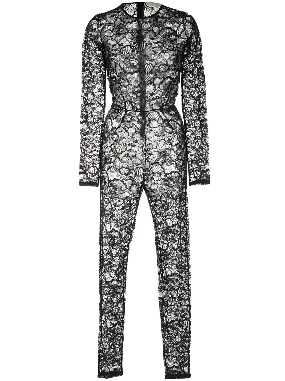 Fleur Du Mal Lace long-sleeve Catsuit  - Farfetch | Farfetch Global