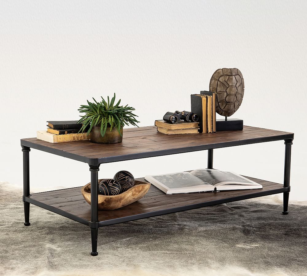 Juno Rectangular Reclaimed Wood Coffee Table | Pottery Barn (US)