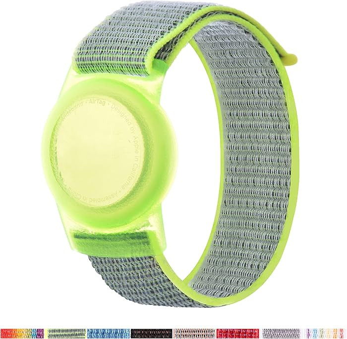 AirTag Bracelet for Kids, Apple Air Tag Protective Cover with Nylon Wristband, Anti Lost GPS Trac... | Amazon (US)
