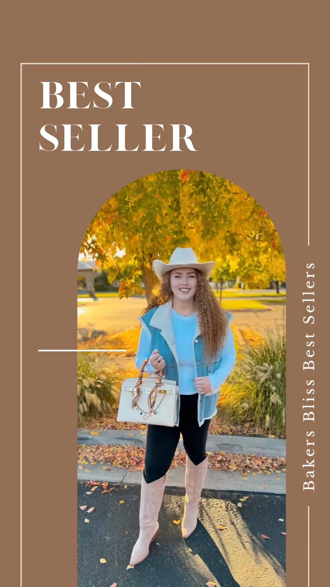 The faux shearling denim vest made october’s best sellers list 🤎 Perfect for layering over sweaters or long sleeves, adds instant cozy vibes and a little edge to any fall outfit 🍁 western fall outfit | western fall look | boho cowgirl | Nashville outfit | Nashville bachelorette look | country concert outfit | western concert outfit | concert season | cowgirl boots | amazon cowgirl boots | beige cowgirl boots | amazon beige cowgirl boots | amazon boots | amazon finds | amazon fashion | amazon outfit | amazon look | amazon concert outfit | amazon concert finds | western concert outfit | western fashion | amazon western fashion | amazon western outfit | vest | amazon vest | amazon denim vest | oversized denim vest | leggings | amazon leggings | black leggings | leggings outfit | western leggings outfit | white long sleeve top | Amazon white fitted top | amazon cowgirl hat | cowgirl hat | amazon neutral cowgirl hat | fall concert | fall concert outfit | fall western outfit 

#LTKSaleAlert #LTKSeasonal #LTKMidsize