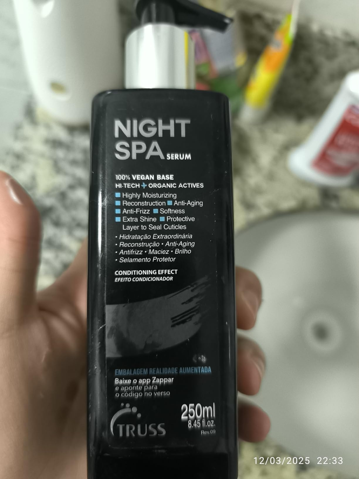 Truss Night Spa Sérum Capilar Noturno | Hidratação, Reconstrução, Anti-Frizz e Brilho Intens... | Amazon (BR)