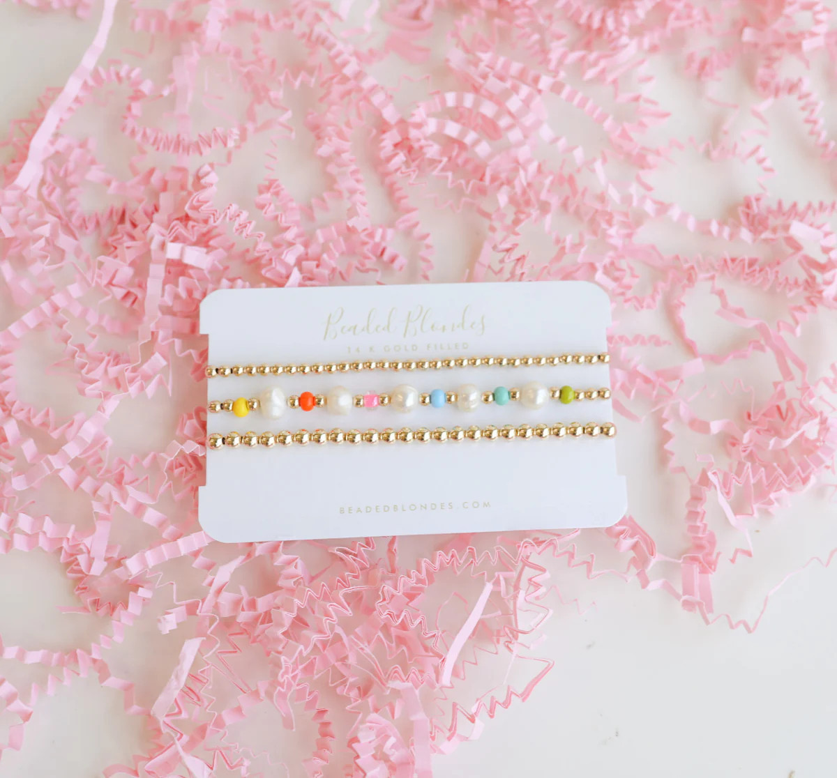 Beach Rainbow Bracelet Stack | Beaded Blondes