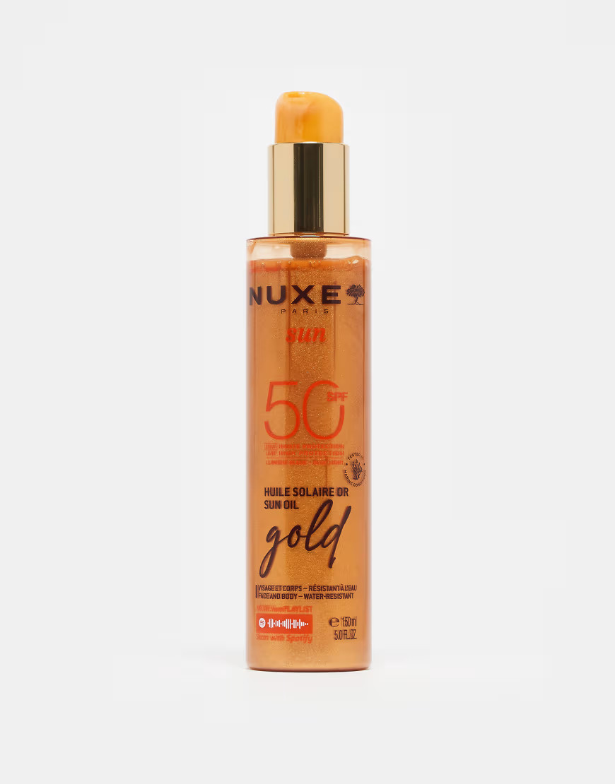 NUXE Gold Sun Oil High Protection SPF 50 150ml-No colour | ASOS (Global)