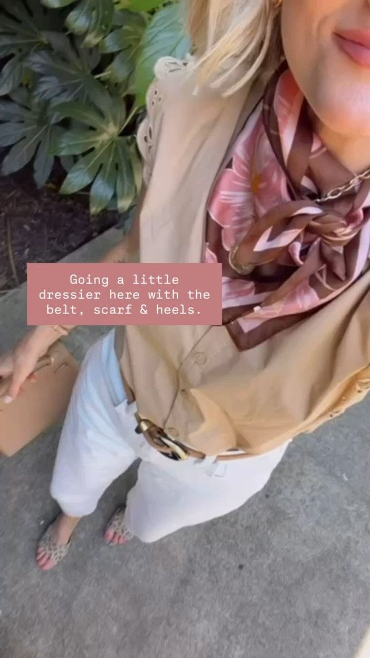 This is another way to dress these barrel jeans up! This blouse is only available in a couple sizes left in petite, but I linked a similar top! Wearing size 4 in the jeans!

Loverly Grey, barrel jeans, white jeans, pre fall outfit, date night, girls night out, Target

#LTKSeasonal