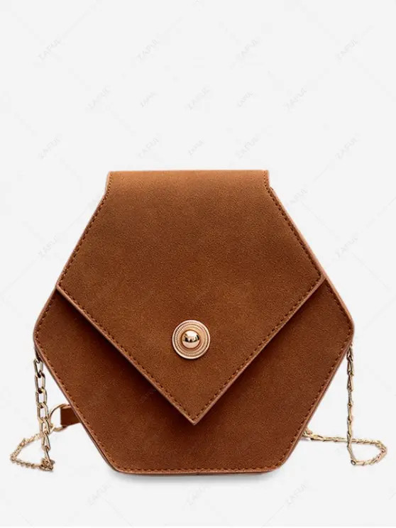Link Chain Surb Leather Crossbody Bag | Zaful UK