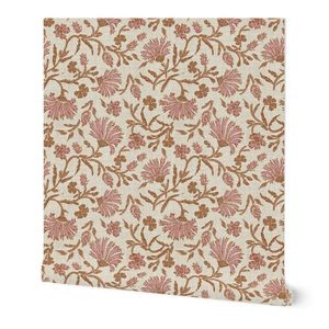 KALAMI FLORAL MAUVE | Spoonflower