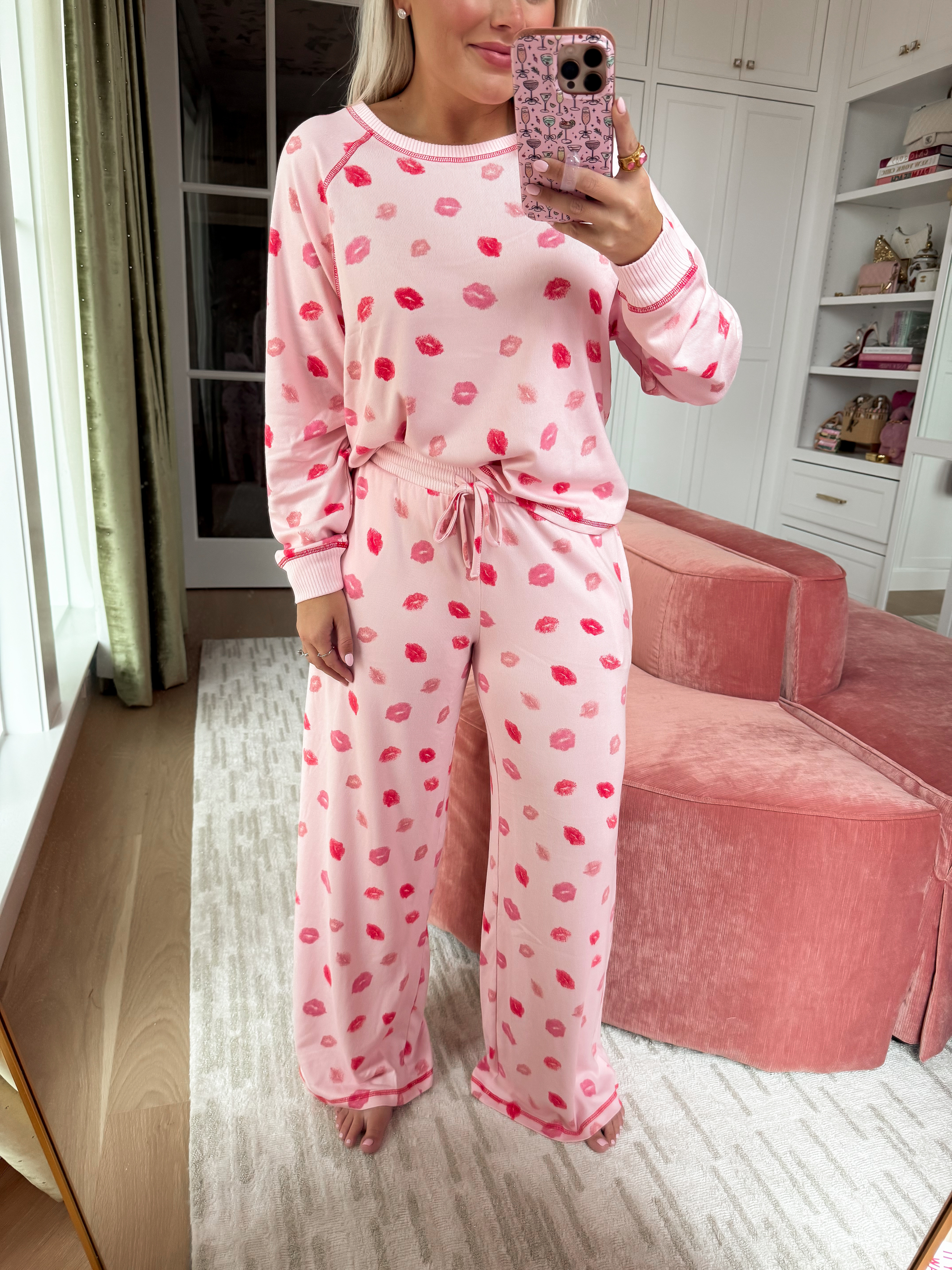 Walmart valentines pajamas. Wearing a size small  

#LTKgrwm #LTKootd