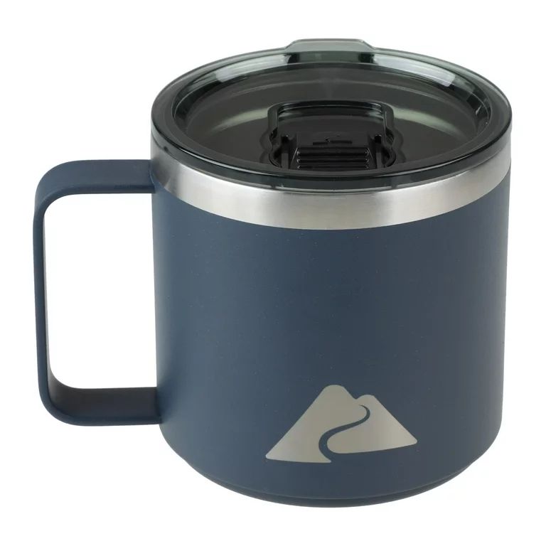 Ozark Trail 15 oz Vacuum Insulated Stainless Steel Blue Coffee Mug | Walmart (US)
