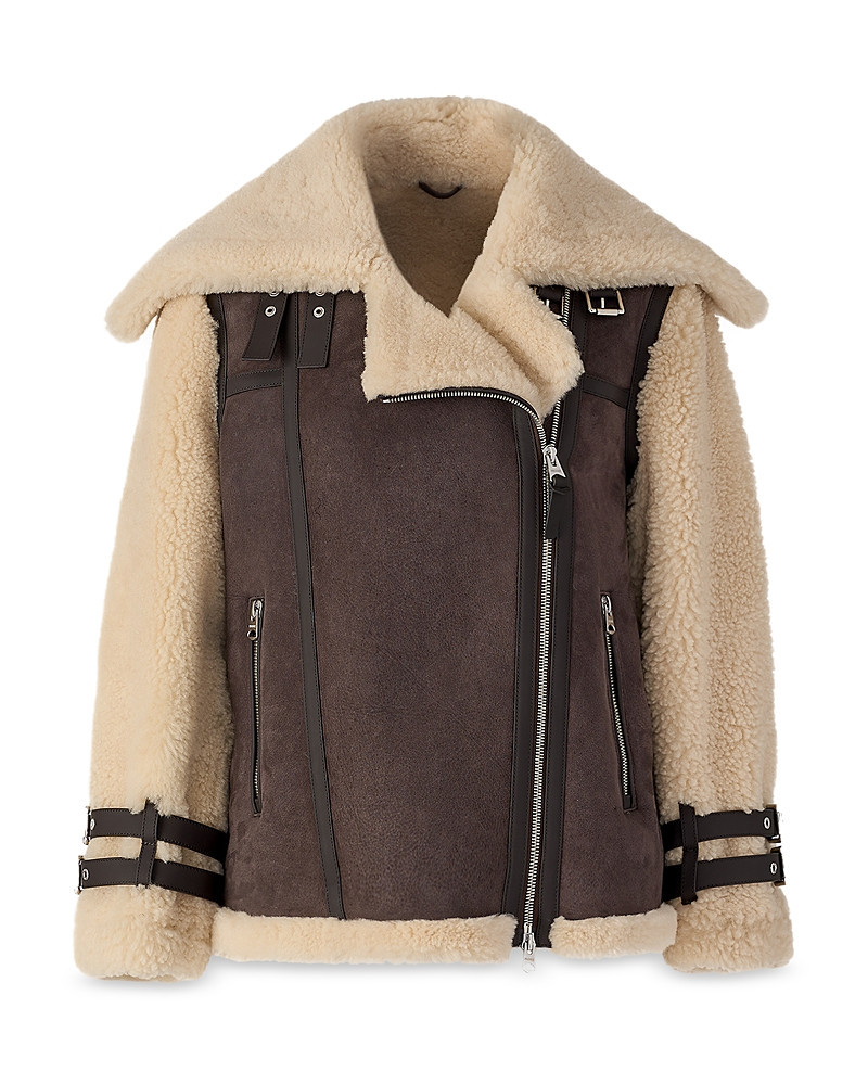 Mackage Rhoslyn Shearling Moto Jacket | Bloomingdale's (US)