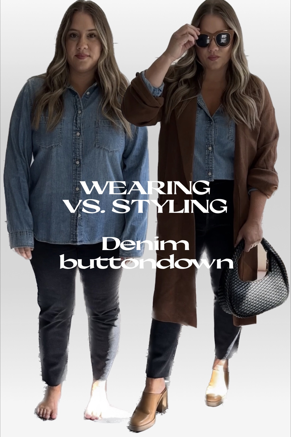 Shirt- old jcrew but found similar- i sized up in regular buttondown

Jeans are agolde crop but im 5’3 so theyre regular on me- i cut myself for raw hem

Linked favorite black madewell ones all on sale under $100 in lunar wash + old navy similar! 

Coatigan is jcrew and i linked exact in colors this year + others . This was an investment but i got it on sale ( which usually happens monthly) 


#jcrew madewell 

#LTKmidsize #LTKworkwear #LTKfindsunder100