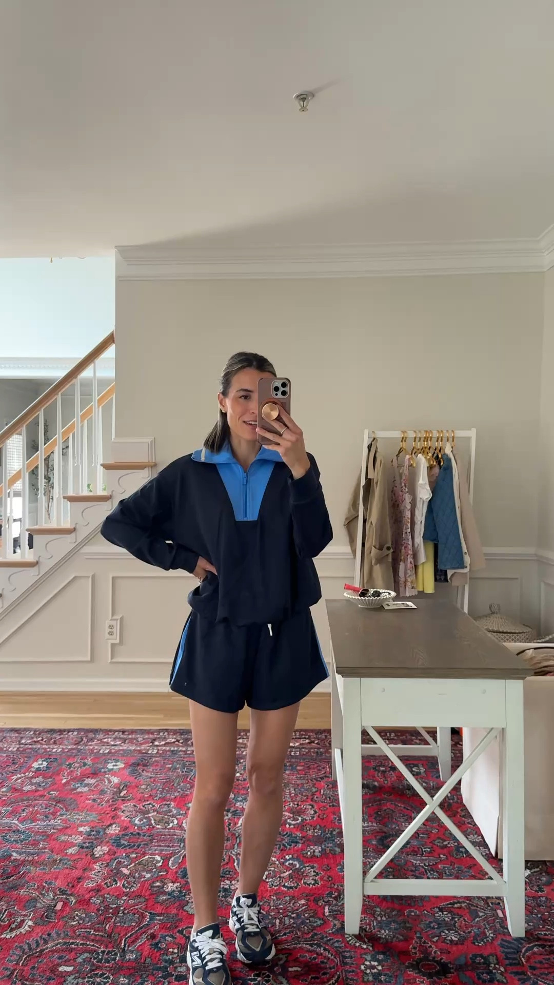 Size small in both 
Matching set, lounge set, fitness set 

#LTKmomlife #LTKgrwm