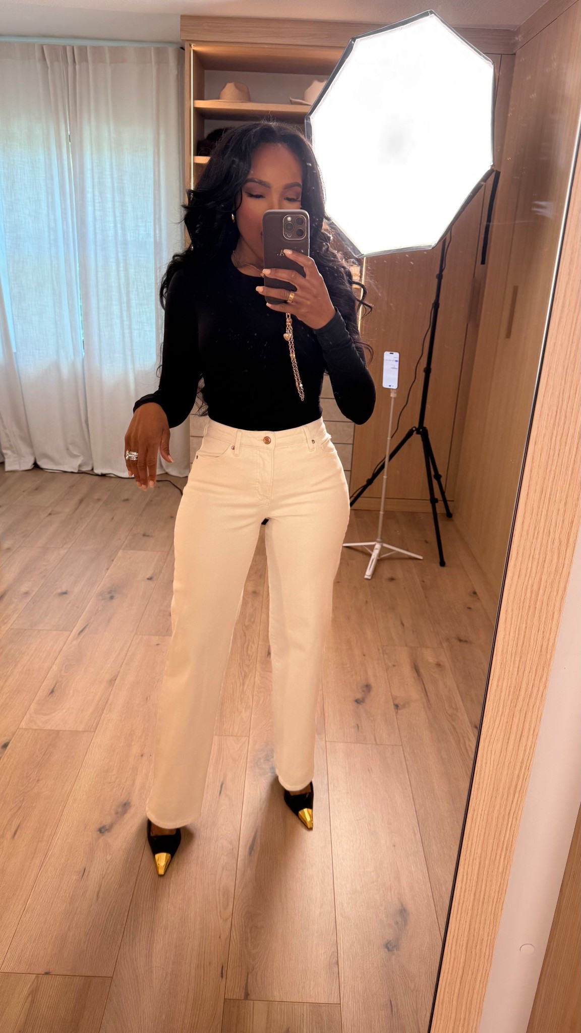 Every lady needs a pair of cream jeans 

In a 2 long￼

#LTKPetite