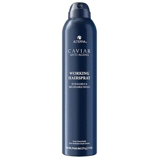 Alterna Caviar Anti-Aging Professional Styling Working Hair Spray | Ultra-dry, Brushable | Helps ... | Amazon (US)