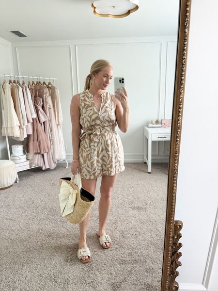 This Target romper makes the cutest resortwear outfit! I have it paired with my favorite Target sandals. Wearing size small. Summer outfits // resortwear // vacation outfits // daytime outfits // target sandals // Target finds // Target fashion 

#LTKFindsUnder50 #LTKSeasonal #LTKStyleTip