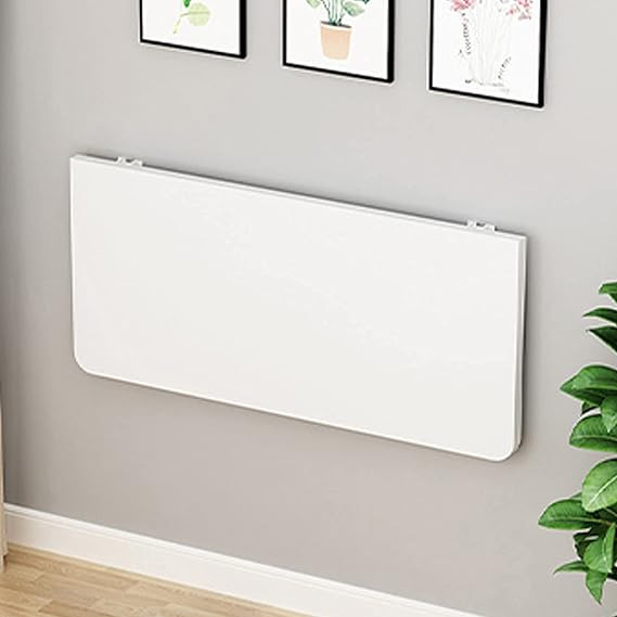 Wall-Mounted Table White Folding Wall-Mounted Drop-Leaf Table/Wall Mounted Table/Wall-Mounted Bar... | Amazon (US)