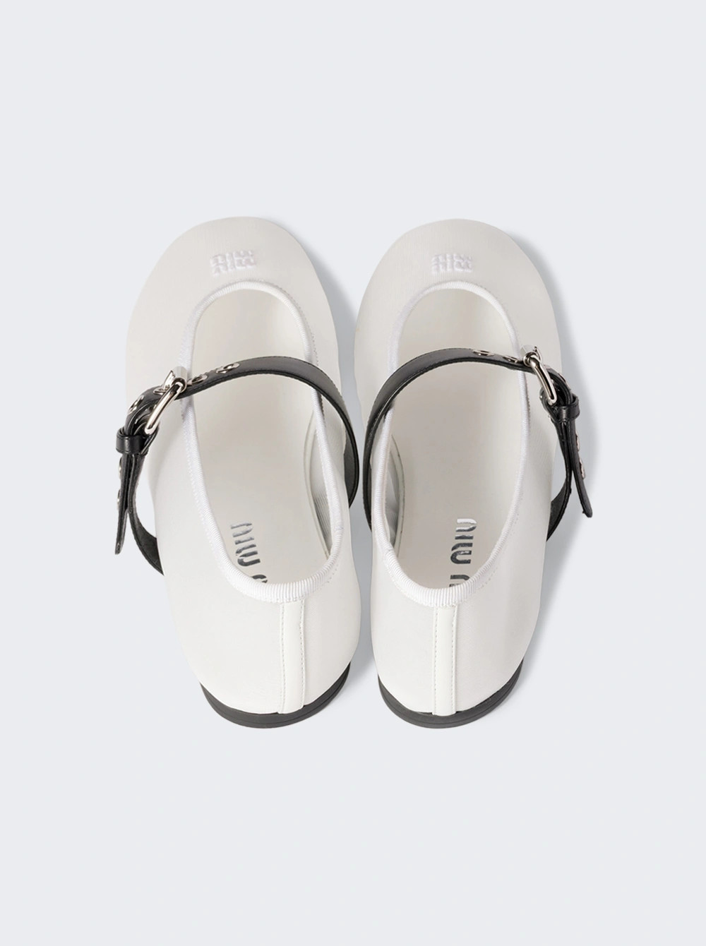 Mesh Ballerina Flats White | The Webster