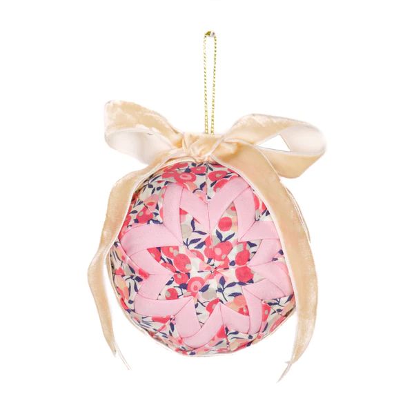Quilted Ornament, Pink Floral | The Avenue