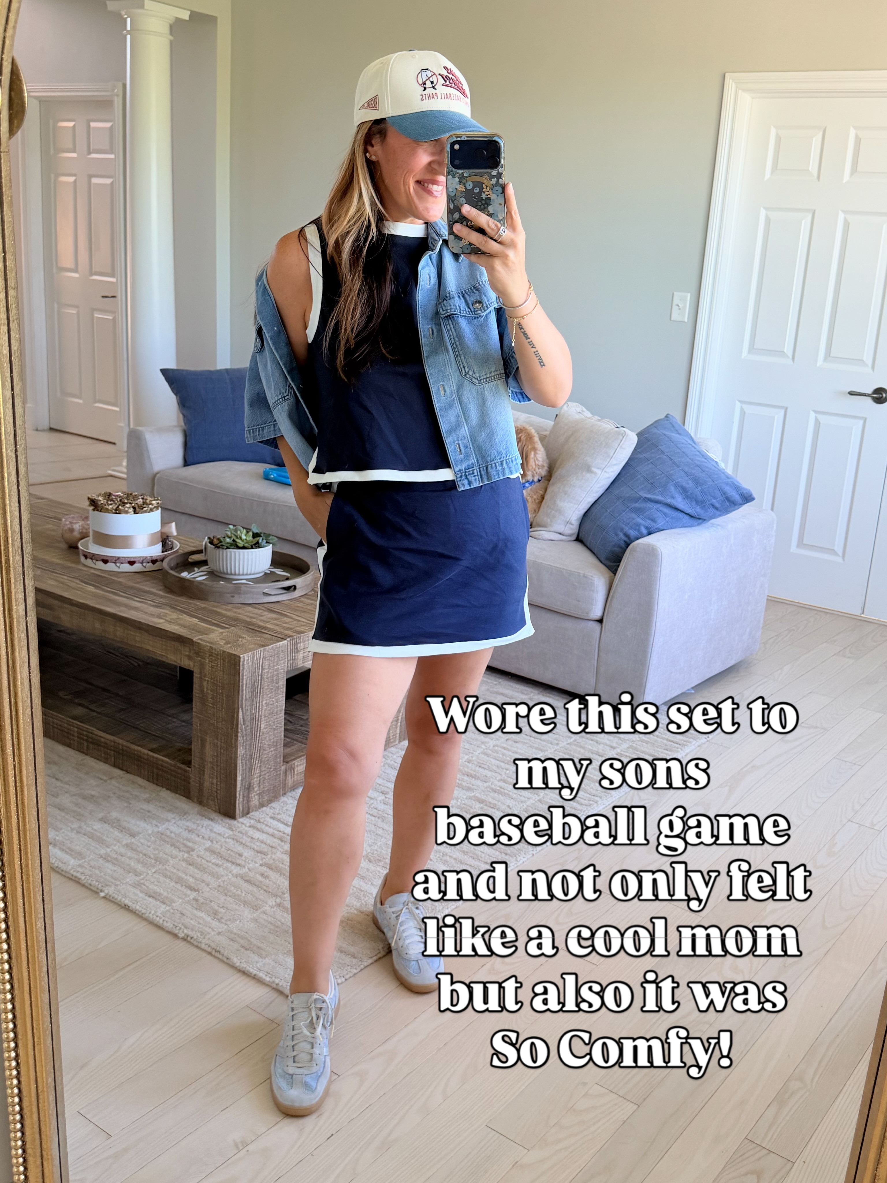 Wearing a medium. #sportsoutfit #baseballgameoutfit #sportyset 

 #LTKootd #LTKmomlife #LTKActive