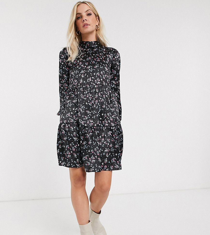 Vila Petite highneck ditsy mini dress-Multi | ASOS (Global)