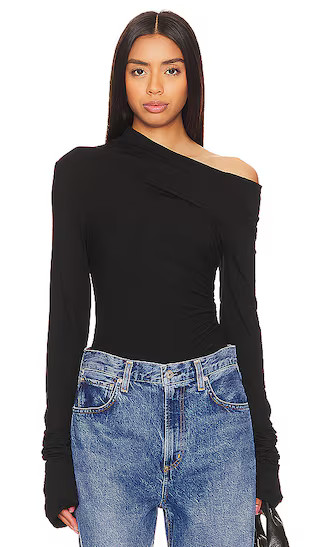 Nyah Bodysuit in Black | Revolve Clothing (Global)