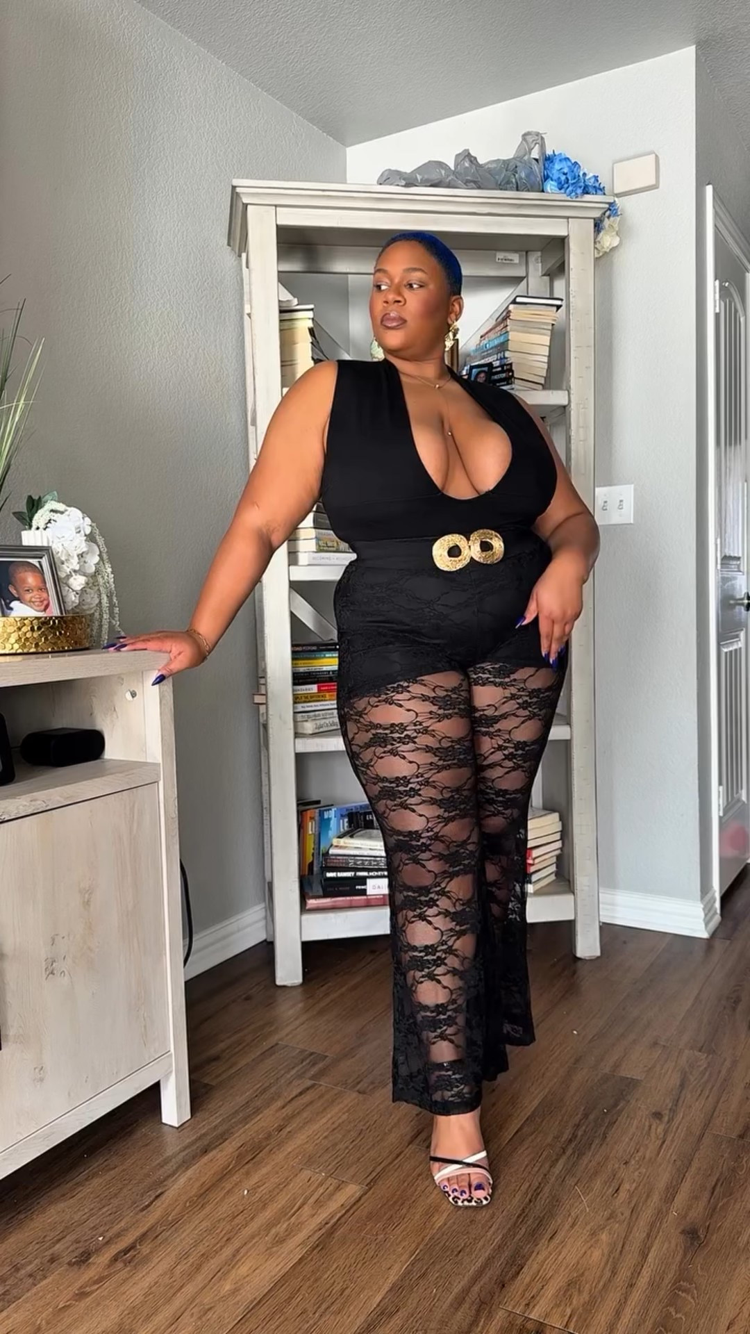 LTK FINDS: One of the sexiest girls night out this year! ✨🖤

Original Pieces:
Pants: @chicmeofficial 
Bodysuit & Heels: @fashionnova
Belt: @sammoontrading 

#curvyfashion #ootdfashion #styleityourway #plussizefashion #fashiongram