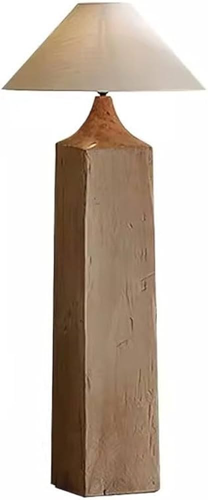 Floor Lamp Wabi-sabi Style Floor Lamp Chinese Style Retro Solid Wood Zen Decorative Lamp Living R... | Amazon (US)