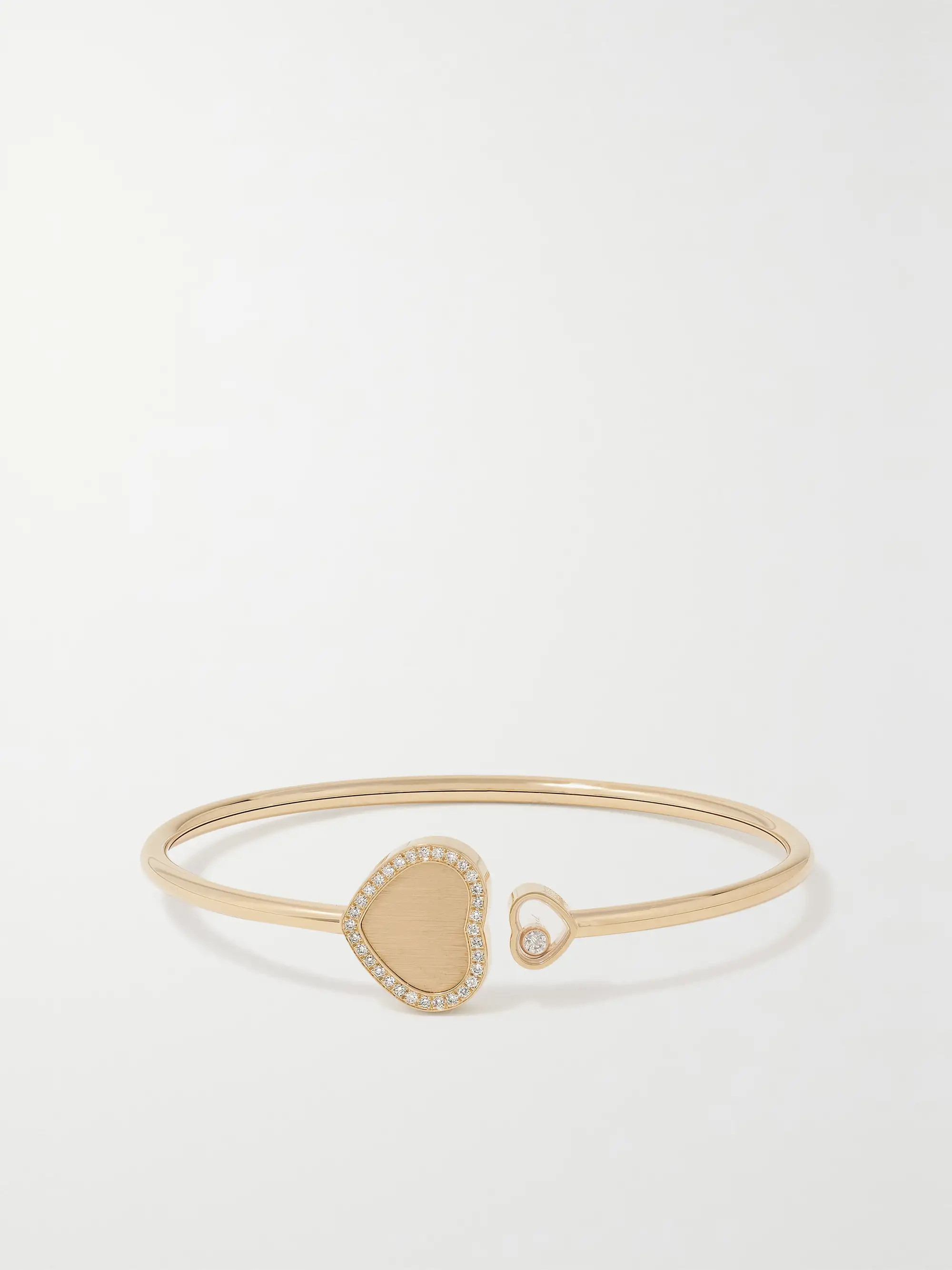 Happy Hearts 18-karat gold diamond cuff | NET-A-PORTER (US)