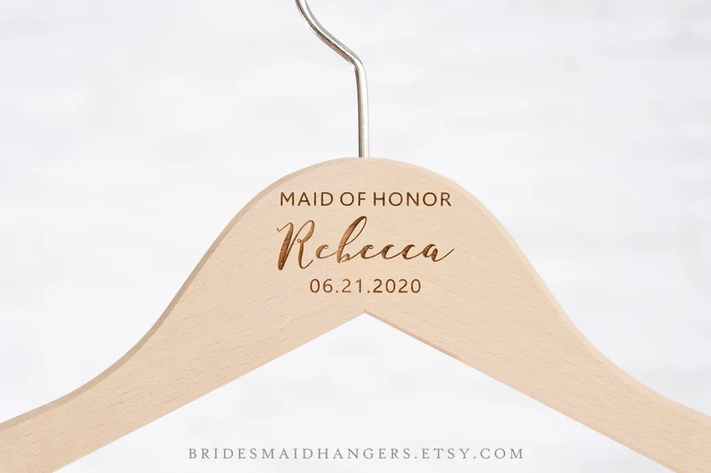 Wedding Dress Hanger, Bridesmaid Hanger, Bridesmaid Proposal Gift, Bridal Hanger, Bridal Shower, ... | Etsy (US)