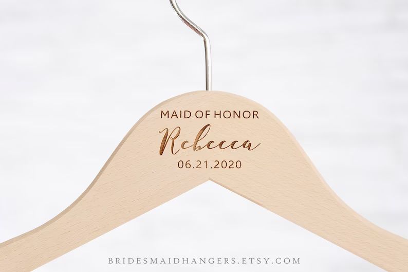 Wedding Dress Hanger, Bridesmaid Hanger, Bridesmaid Proposal Gift, Bridal Hanger, Bridal Shower, ... | Etsy (US)