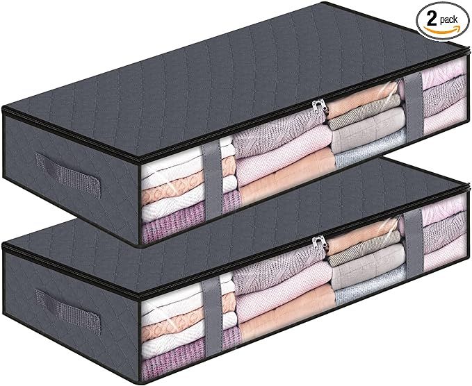 BlissTotes Storage Bags, Closet Organizers and Storage, Foldable Storage Bins with Reinforced Han... | Amazon (US)