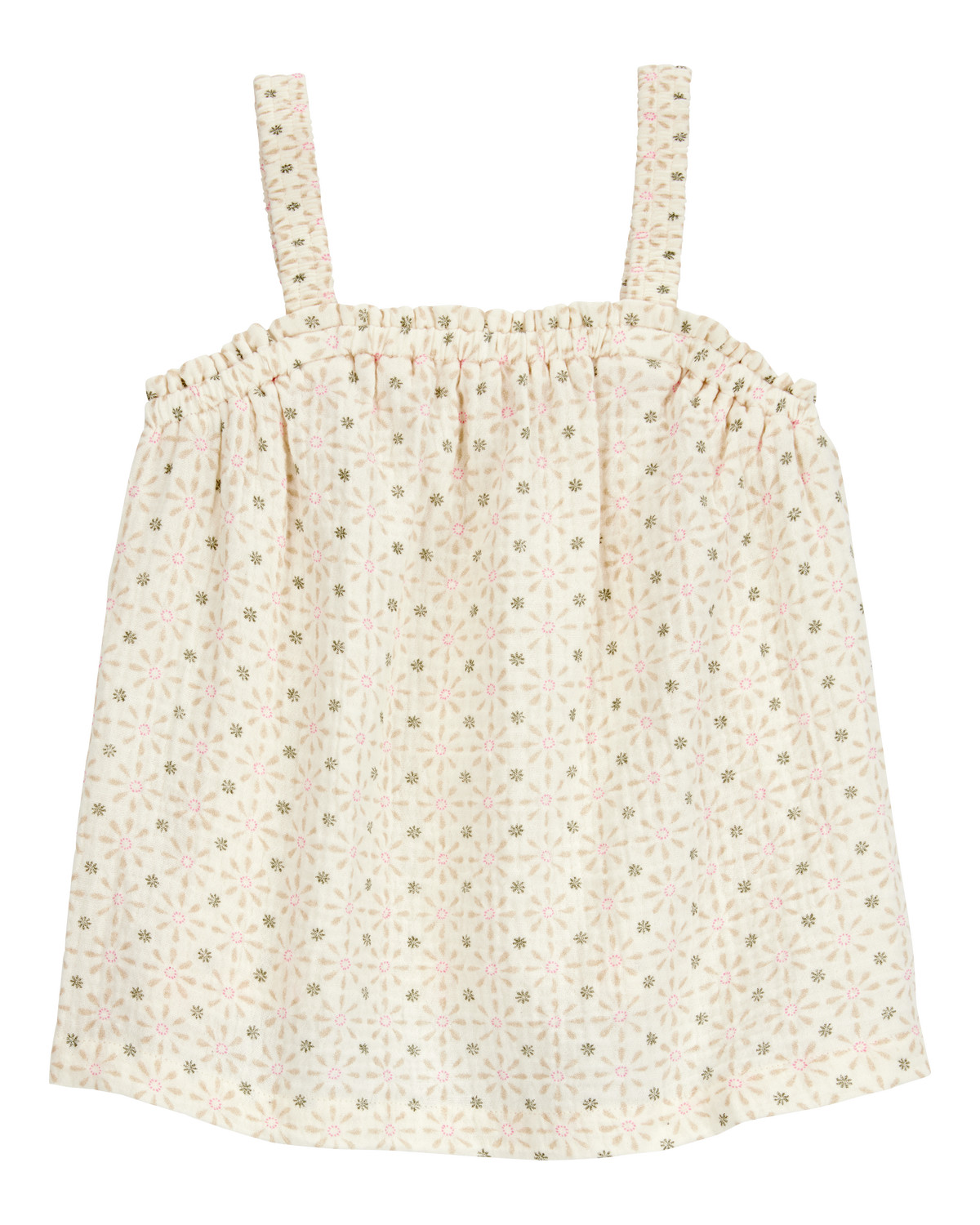 Toddler Floral Sleeveless Tank - Ivory | Carter's Inc