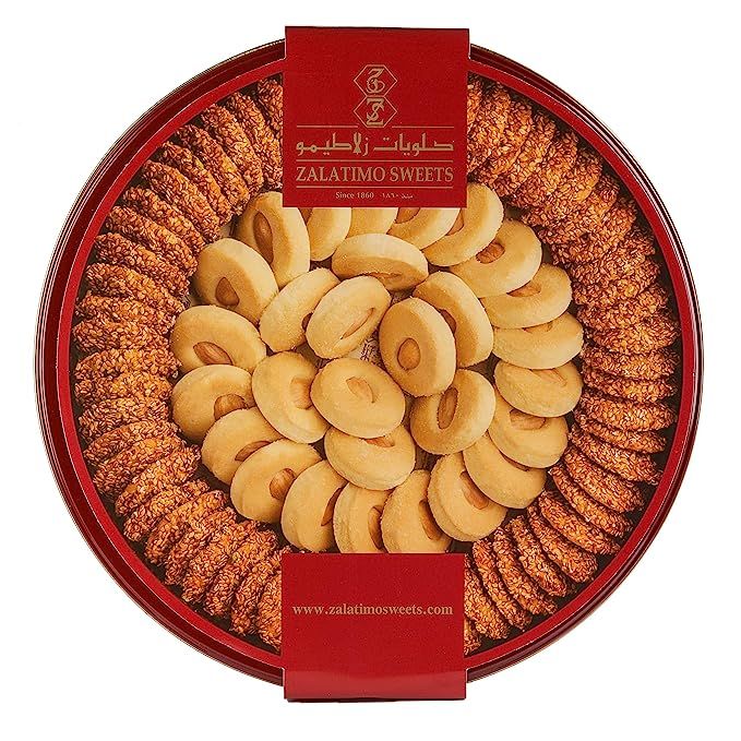 Zalatimo Sweets Since 1860, 100% All-Natural Sesame & Butter Shortbread Biscuits, Slightly Sweet,... | Amazon (US)