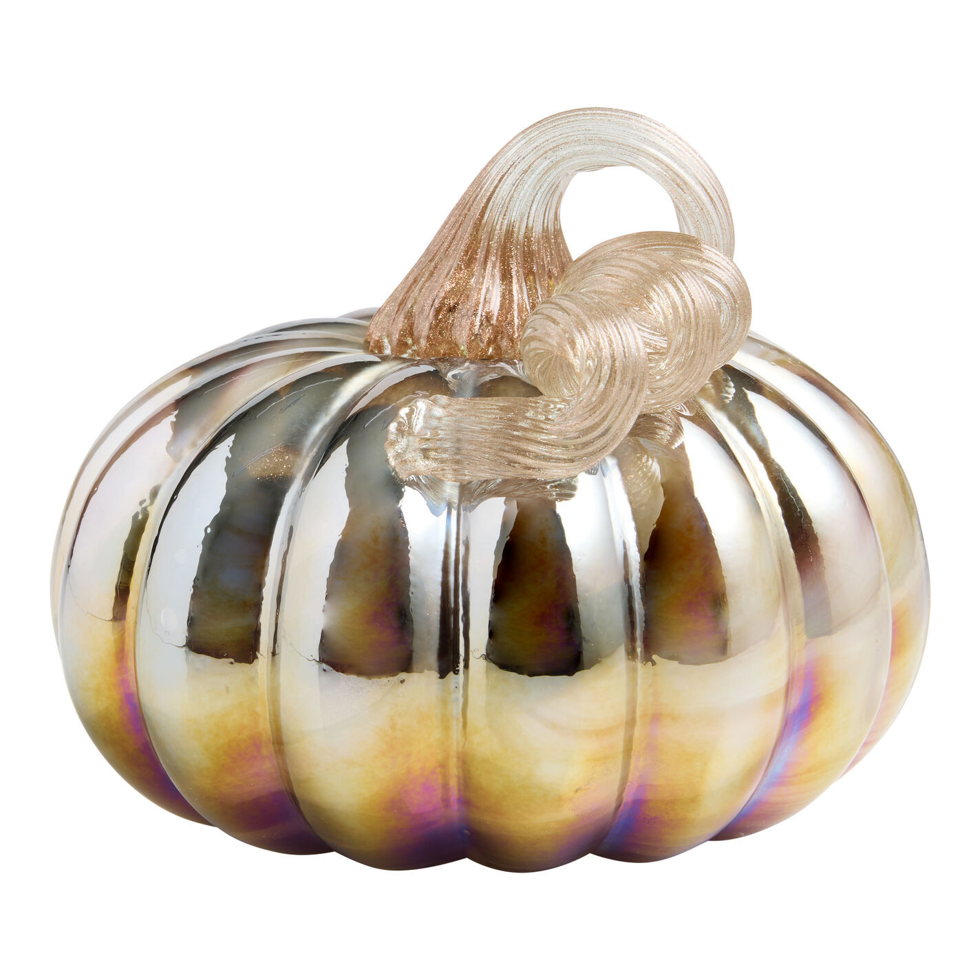 Modern Handblown Glass Pumpkin Decor | World Market