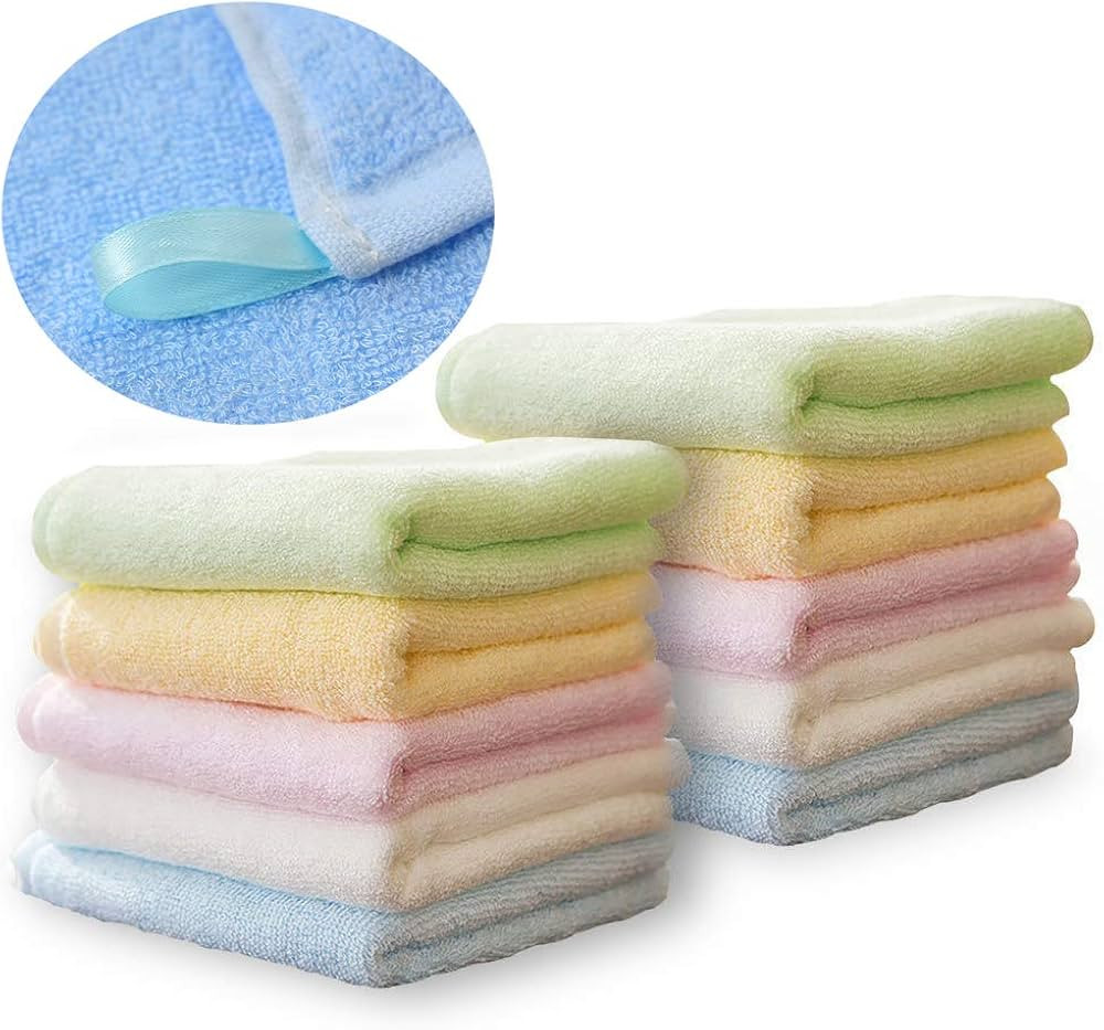 Bamboo Washcloths Towel Set 10 Pack Baby Wash Cloth for Bathroom-Hotel-Spa-Kitchen Multi-Purpose ... | Amazon (CA)