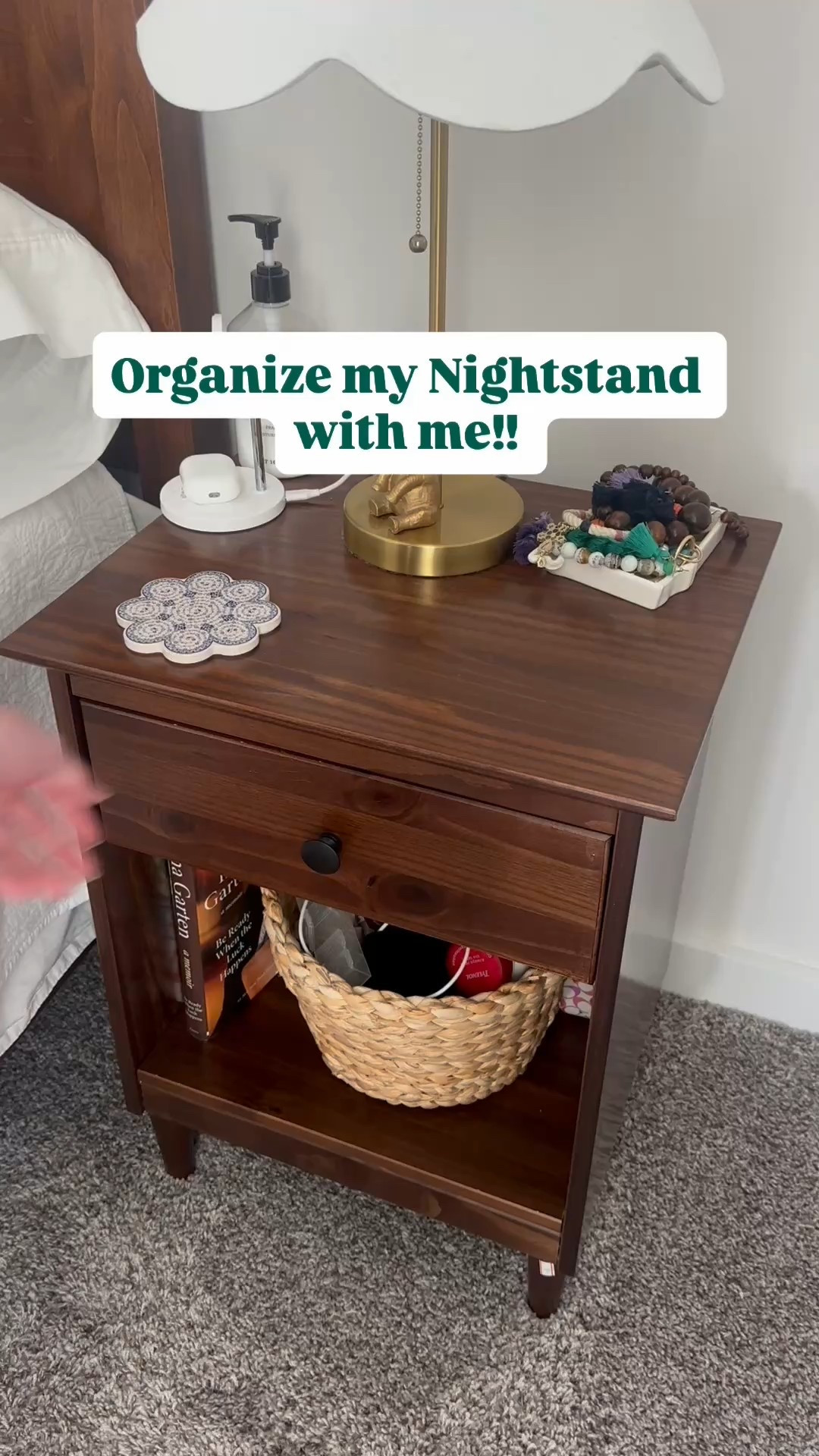 Organize my nightstand with me!! This drawer & cabinet combo gets a TON of use, so naturally it becomes a catch-all for a lot of little things I use! Needed a good clean out, and it feels so much better now! 

#LTKHome