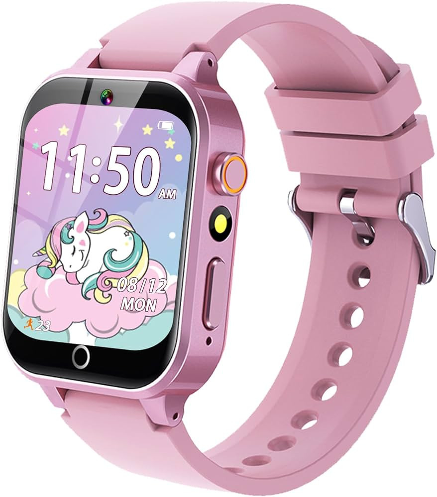 Kids Smart Watch Girls Gift for Girls Aged 6-12, HD TouchScreen Kids Watch with 26 Games Video Ca... | Amazon (US)