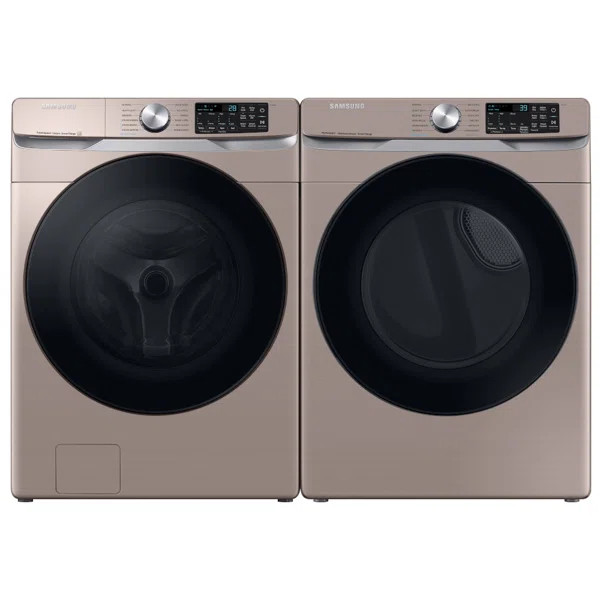 Samsung 4.5 cu. ft. Front Load Washer and 7.5 cu. ft. Smart Electric Dryer with Steam Sanitize+ | Wayfair North America