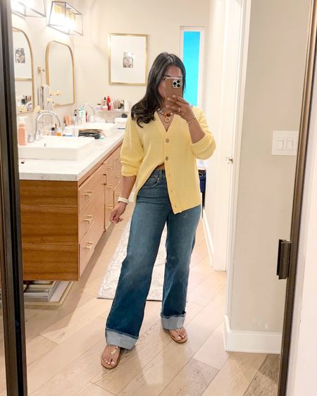Today’s casual spring outfit! May gray is getting me down so brightening my day up with this cute yellow sweater! 

#LTKSeasonal #LTKStyleTip #LTKShoeCrush