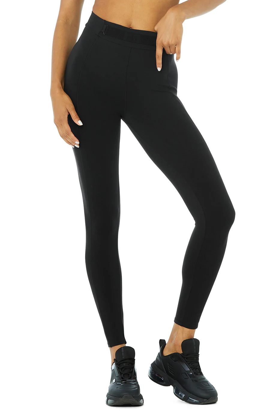 Alo YogaÂ® | High-Waist 7/8 Visionary Legging in Black, Size: Medium | Alo Yoga