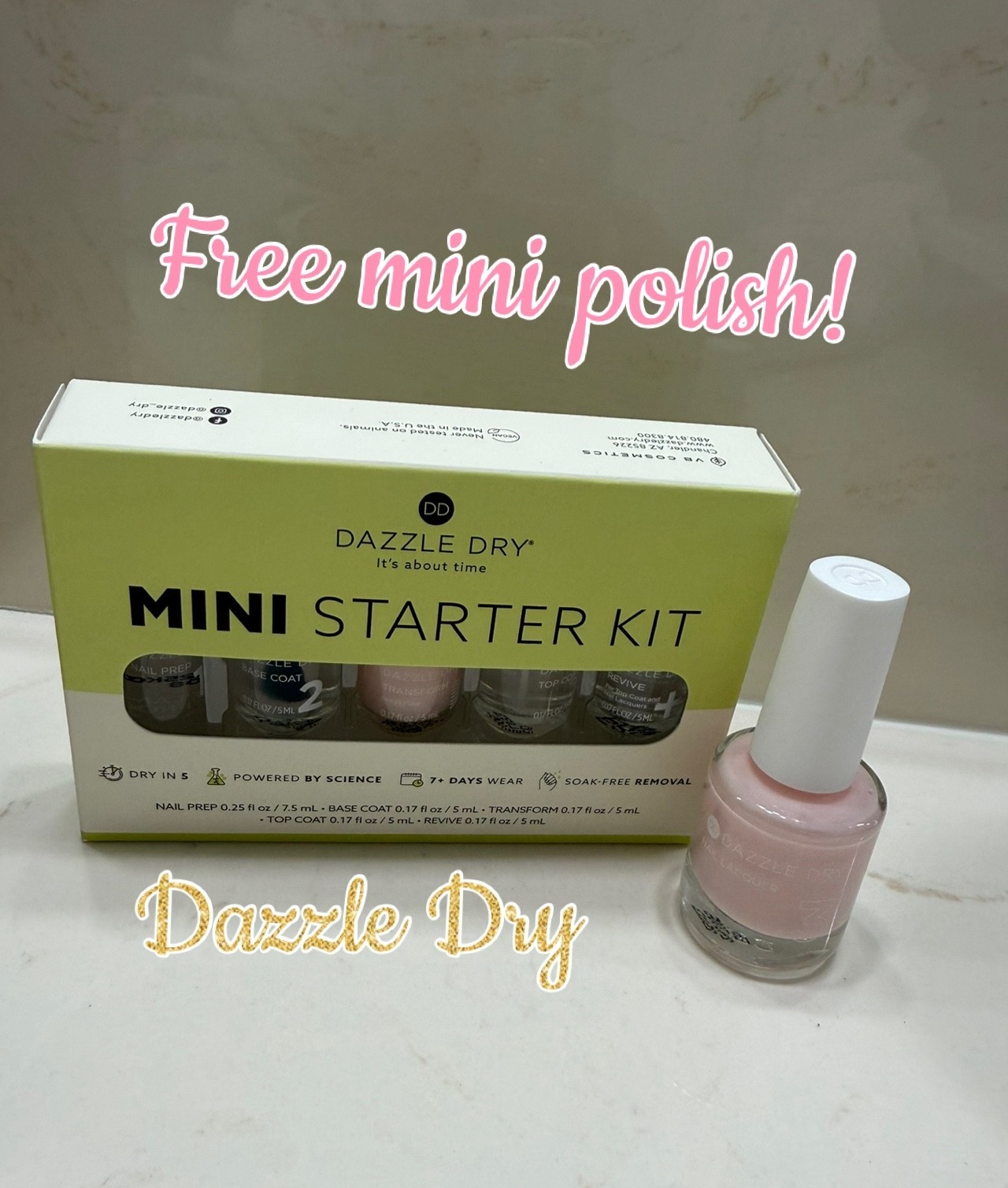 Get a free mini Strawberry Macaroon polish from Dazzle Dry! Spend $70 or more! 

#LTKBeauty #LTKselfcare #LTKSaleAlert