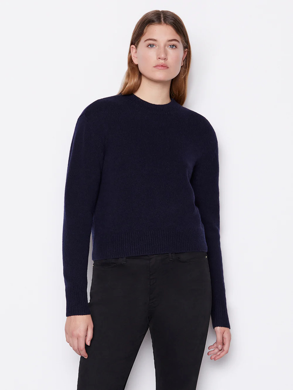 Cashmere Crewneck Sweater -- Navy | Frame Denim