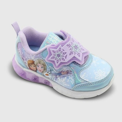 Toddler Girls' Disney Frozen Athletic Sneakers - Blue 11T | Target