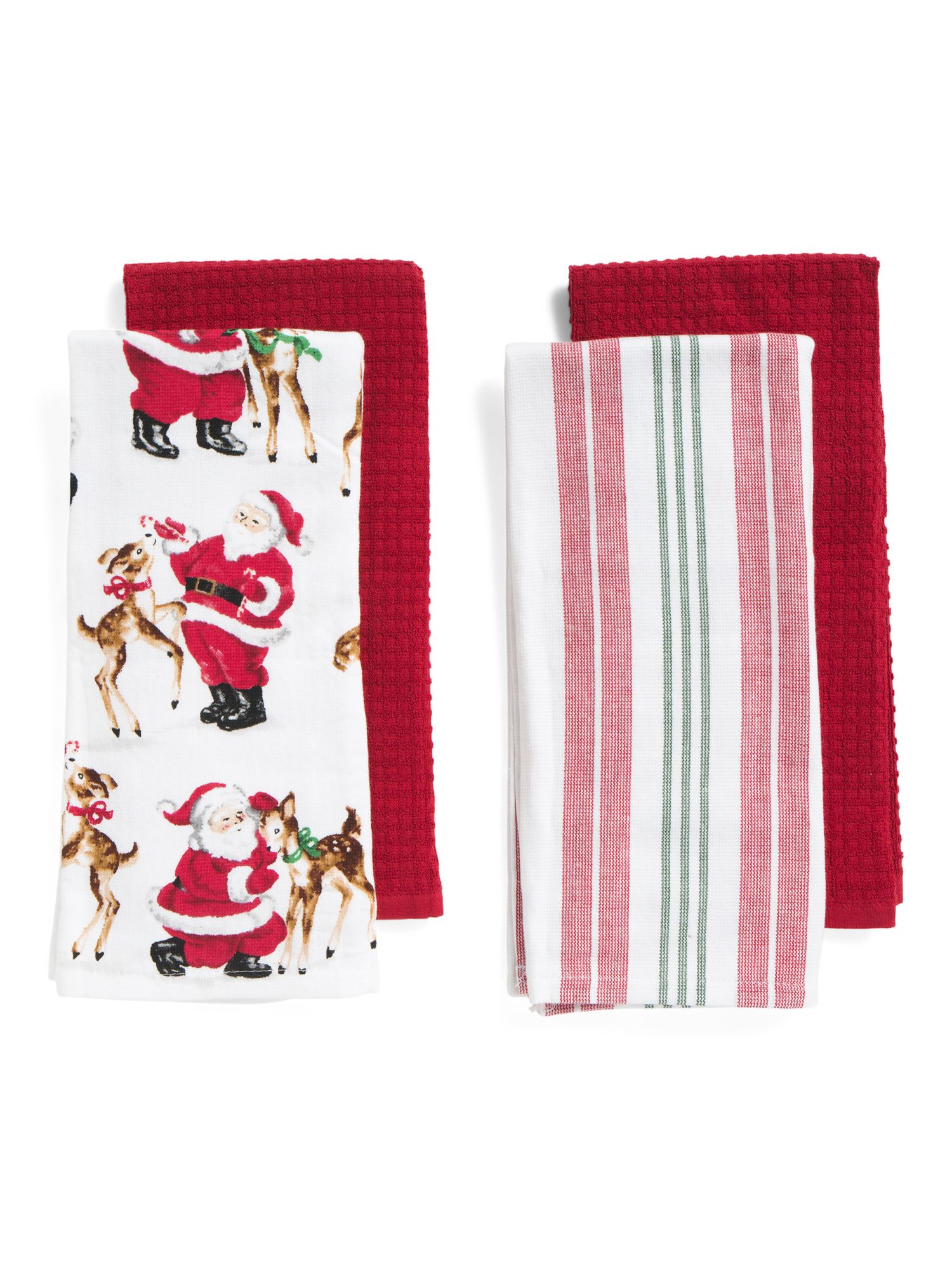 4pc Nicholas Reindeer B Kitchen Towel Set | Entertaining | Marshalls | Marshalls