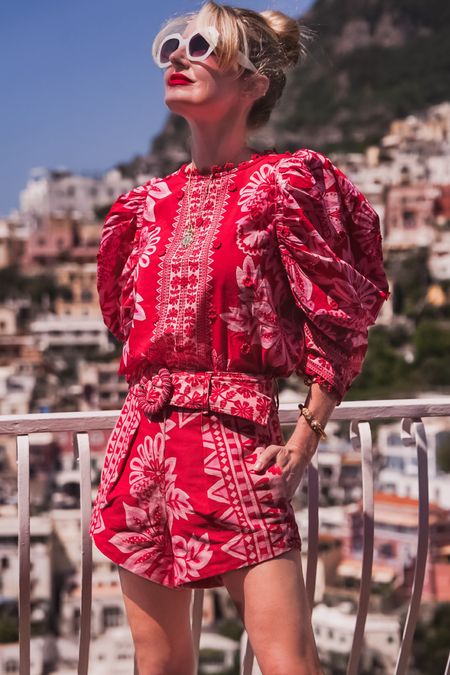 My dinner #ootd in Positano, Italy! 

This Farm Rio matching set is one of my all-time faves. The fit of both pieces is so flattering, and the patterns/colors are gorgeous! The shorts and top run true to size. 

~Erin xo 

#LTKTravel #LTKSeasonal