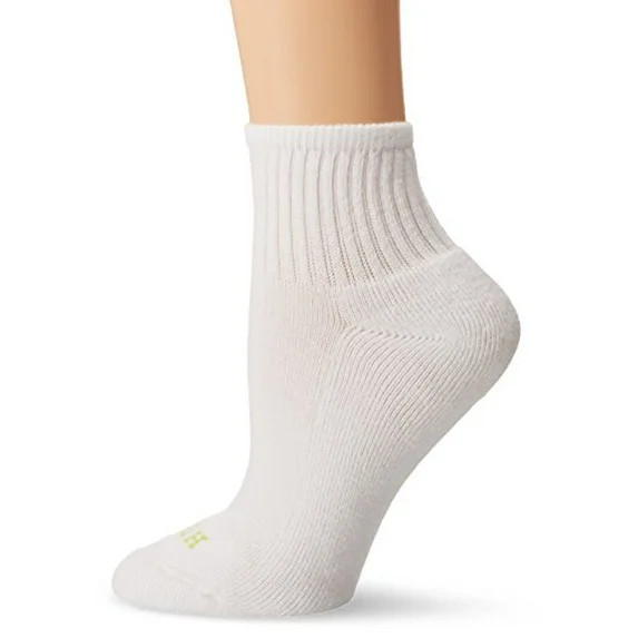 Hue Women's Mini Crew Sock 6-Pack, White, One Size | Walmart (US)