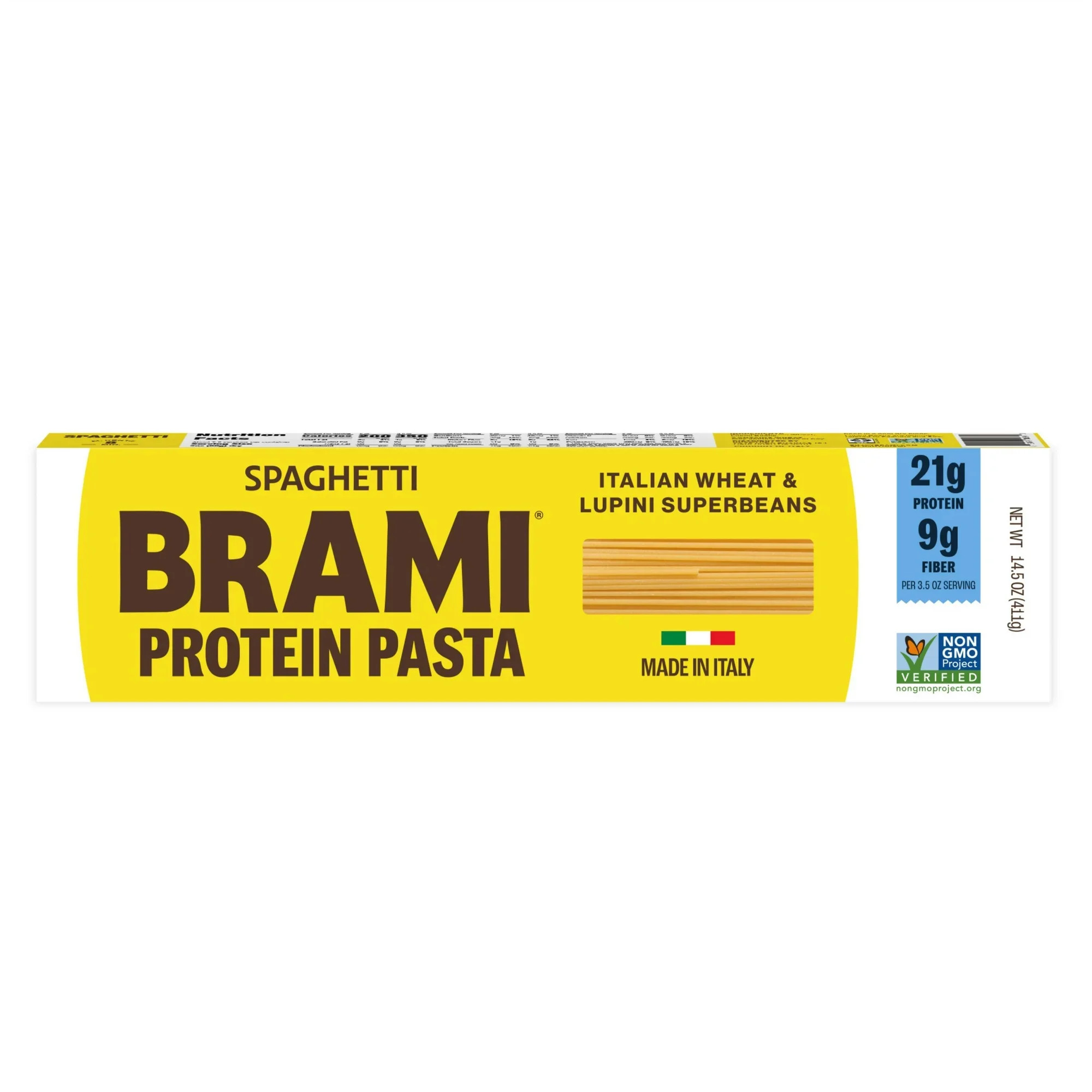 Brami Spaghetti High Protein Pasta, Made in Italy, 21g Protein, High Fiber, Low Carb Vs. Regular ... | Walmart (US)