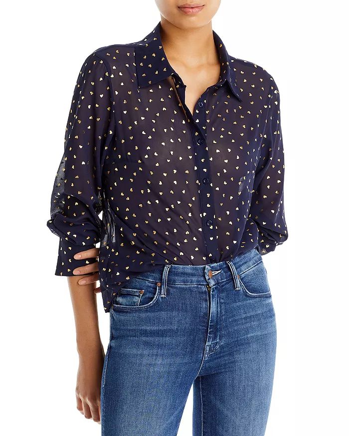 Heart Print Button Front Shirt - 100% Exclusive | Bloomingdale's (US)