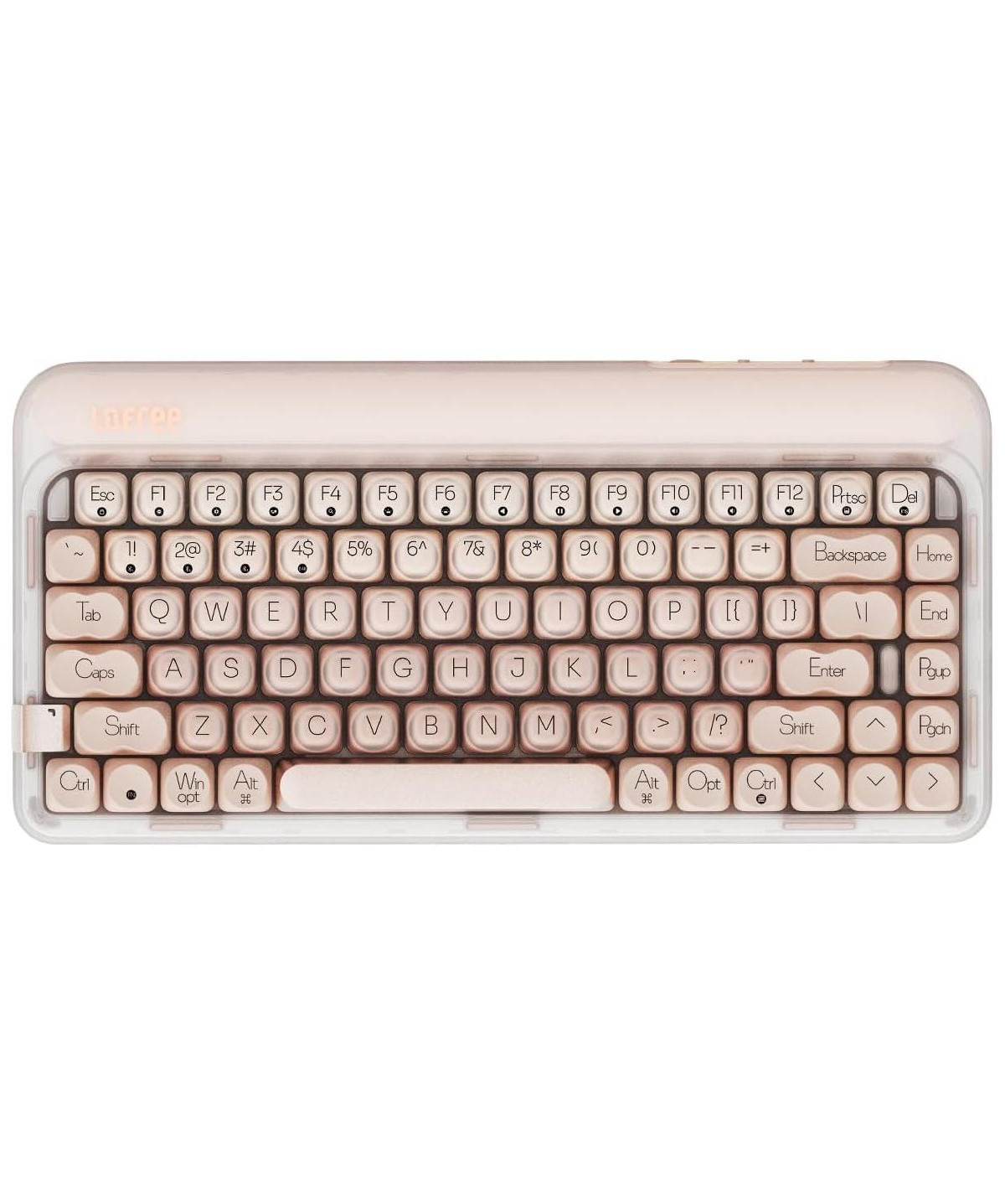 Lofree Dot Foundation Mechanical Keyboard, 75% Rechargeable Hot-Swappable, 3 Connection Modes, Pink Gateron Baby Racoon Switches for Windows, Mac Os - | Macy's