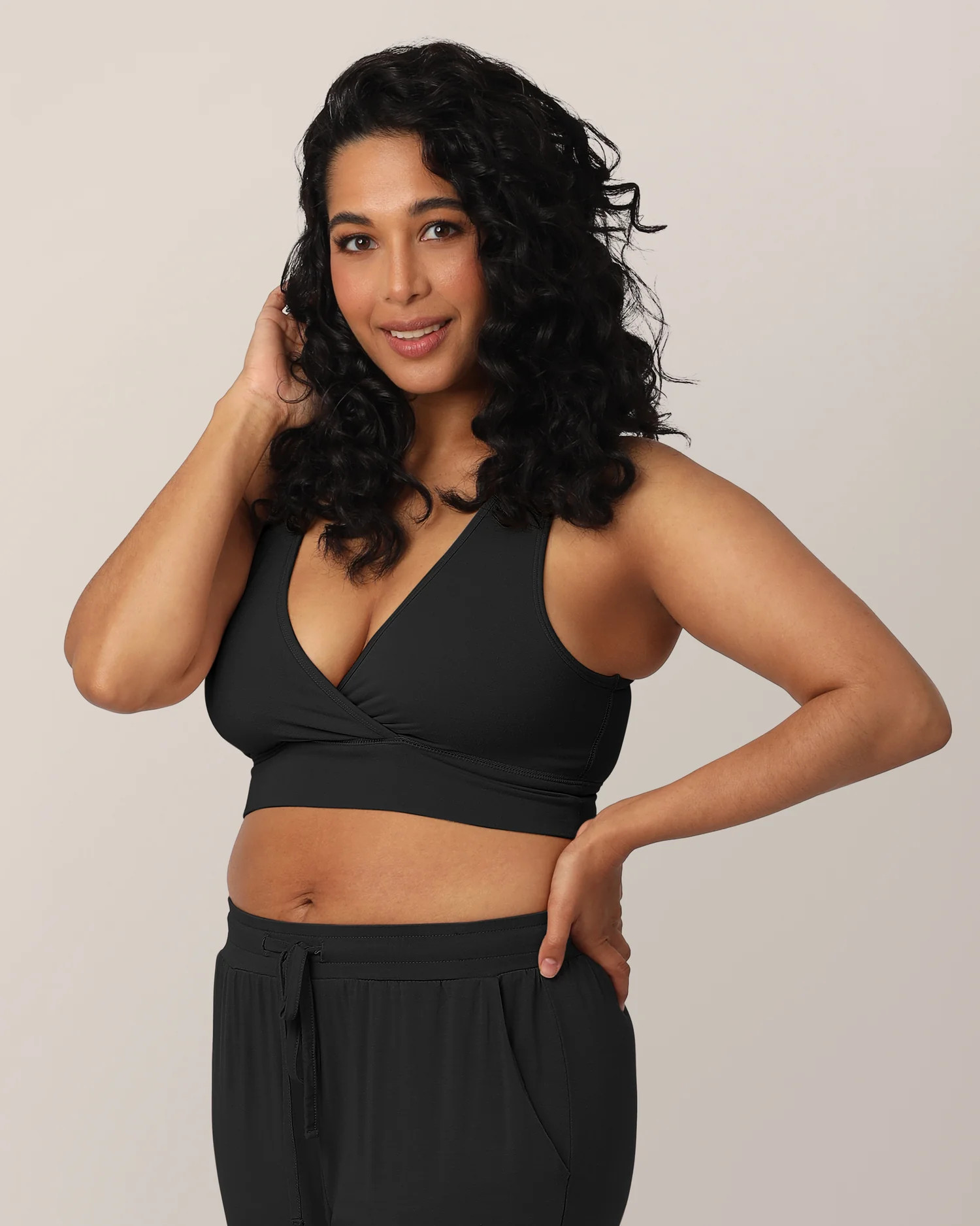French Terry Racerback Nursing & Sleep Bra | Black - Kindred Bravely | Kindred Bravely